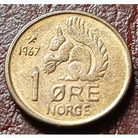 Норвегия 1 эре, 1967    ( 1-2-6 )