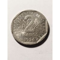 Франция 2 франка 1994
