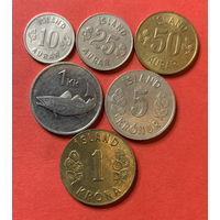 Исландия 6 разных монет