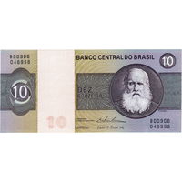 Бразилия, 10 крузейро, 1970-80 г.г., P-193c, UNC