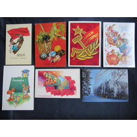 Лот поздравительных открыток (чистые)
