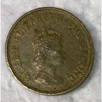 Монета 1/4 шиллинга 1957 год. Джерси. Елизавета II.