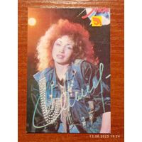 Календарик Госстрах 1990 Ирина Аллегрова Краснобаев