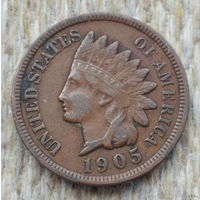 США 1 цент 1905 года. Индеец. Предложи свою цену или обмен!