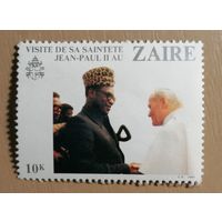 Марка Заир, визит папы Иоанна Павла II в Заир, 1980 г.