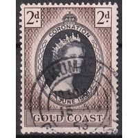 72.BrKS. Великобритания. Колонии. Золотой Берег. Коронация Елизаветы II. 1953 г. 2d. Mi.#150.