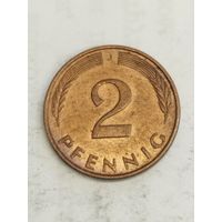 Германия 2 пфенинга 1986 J