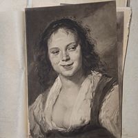 Цыганка.   Энциклопедическая гравюра СПБ. 19-20века 24х16см.    РАСПРОДАЖА КОЛЛЕКЦИИ.