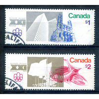 Канада - 1976г. - Летние Олимпийские игры - 2 марки - полная серия, гашёные [Mi 624-625]. #3-WB-88-A-2